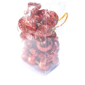 Yılbaşı Yeni Yıl Süsü Çam Ağacı Süs Karışık 28'li Kırmızı