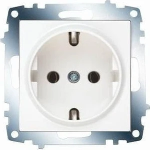 Karre Topraklı Priz Beyaz ( Çerceve Hariç )