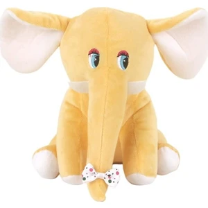 Oturan Fil Peluş Oyuncak 25 cm Sarı