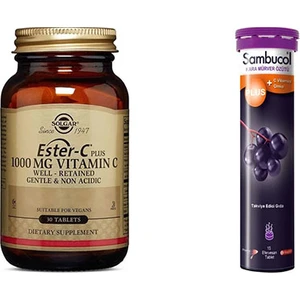 Ester C - Plus 1000 Mg 30 Tablet + Sambucol 15 Efervesan