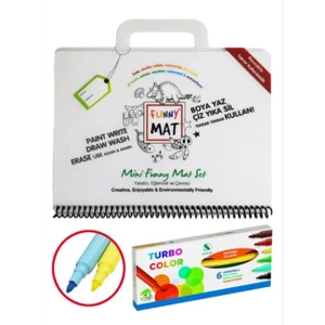 Çocuk Funny Mat Mini Set + Kalem AK1146
