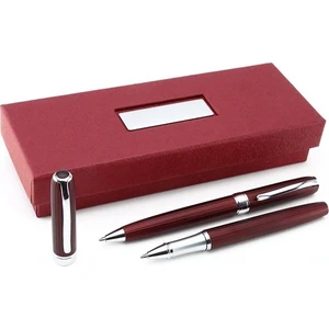 Isme Özel Kalem Seti Mat Bordo