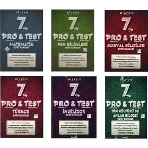 Bilfen Yayınları 7. Sınıf 6'lı Pro&Test Soru Bankası Seti