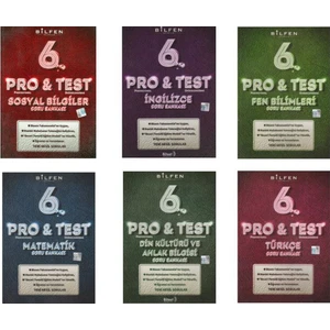 Bilfen Yayınları 6. Sınıf 6'lı Pro&Test Soru Bankası Seti