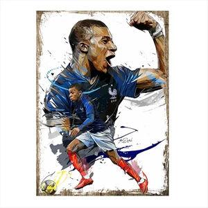 Fransa Mbappe Art Mdf Poster