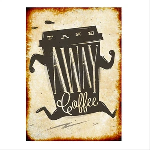 Take Away Kahve Model Mdf tablo