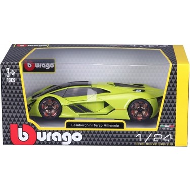 Bburago 1/24 ミニカーセット 3台 Bburago Burago 1:24 Lamborghini Terzo Millennio Yeşil Model Fiyatı