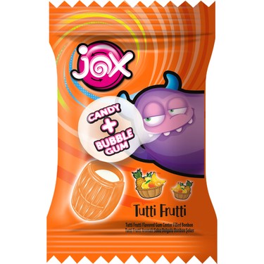 JOX GUM Bonbon Meyve Aromalı Sakız Dolgulu Bonbon Şeker (5 G Fiyatı