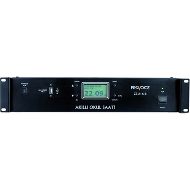 Provoice ZS-216 R B-Klas Programlı Okul Zil Saati (Rack