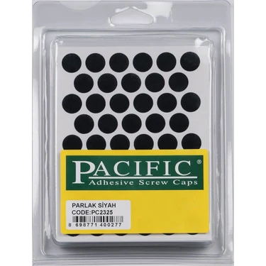 Pacific Yapışkanlı Vida Tapası 14MM Parlak