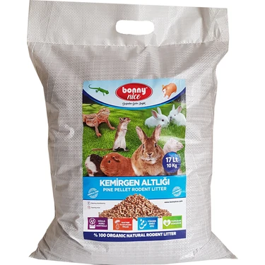 Bonny Nice Doğal Çam Pelet Tavşan Kafes Altlığı 10 kg 20