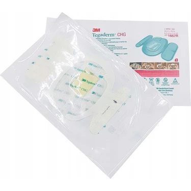 3M 5 Adet Tegaderm Chg 1657R Şeffaf Film Yara Örtüsü Jelli 8,5cm x