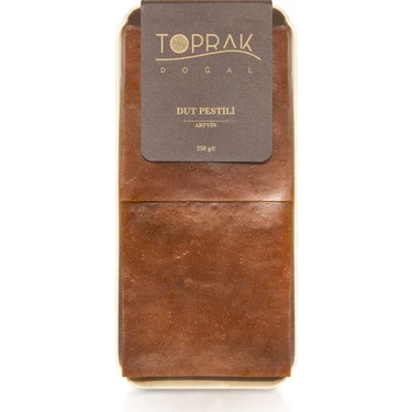 Toprak Doğal Dut Pestili 250 G Artvin - % 100 Doğal Pestil Katkısız - Koruyucusuz - Glikozsuz