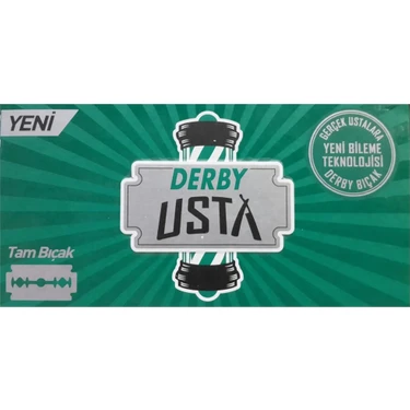 Derby Usta Yaprak Jilet 100 Adet Hassas Ciltler için Unisex Tıraş