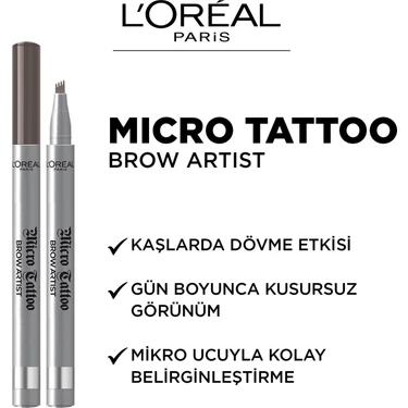 LOREAL Paris Brow Artist Micro Tattoo 108 Warm Brunette - Cashmere Cosmetics