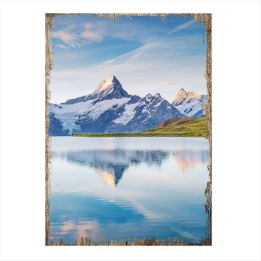 Tablomega Isvicre Alpleri Model Ahsap Tablo Fiyati