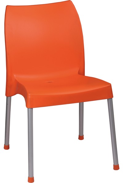 Romanoset Hilal Metal Ayaklı Plastik Sandalye 4 Lü Set