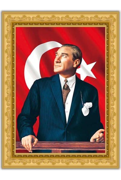 4K Medya Mdf Tablo Mustafa Kemal Atatürk