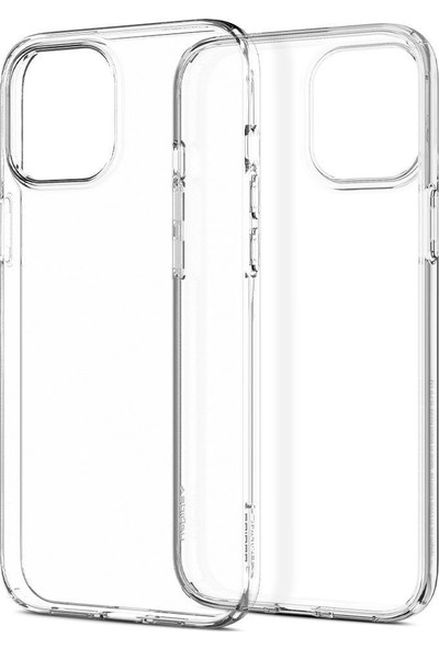 Spigen Apple iPhone 12 / iPhone 12 Pro Kılıf Liquid Crystal 4 Tarafı Tam Koruma Crystal Clear - ACS01697