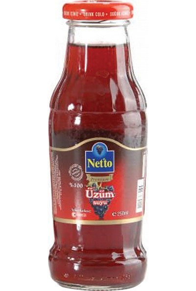 Netto Premium Netto Üzüm Suyu 250 ml × 4