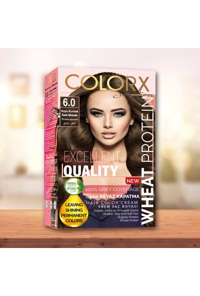 Colorx Set Saç Boyası-6.0-Koyu Kumral