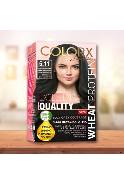 Colorx Set Saç Boyası-5.11-Koyu Zeytin Kumral