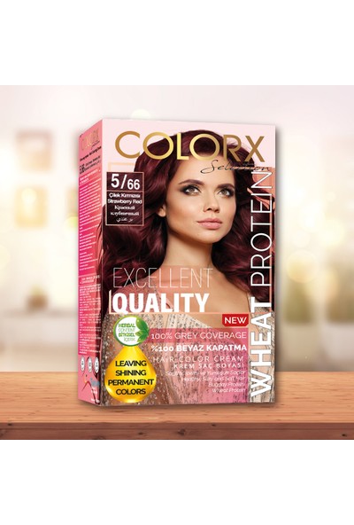 Colorx Set Saç Boyası-5.66-Çilek Kırmızısı