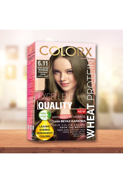 Colorx Set Saç Boyası-6.11-Zeytin Kumral