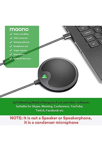 Maono AU-BM10 USB Konferans Mikrofonu