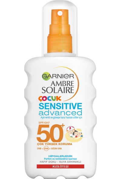 Garnier Ambre Solaire Sensitive Advanced Çocuk Sprey GKF50+ 200ML
