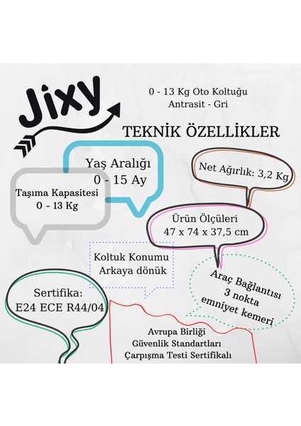 Hug Ana Kucağı / Bebek Oto Koltuğu - Siyah indirimleri