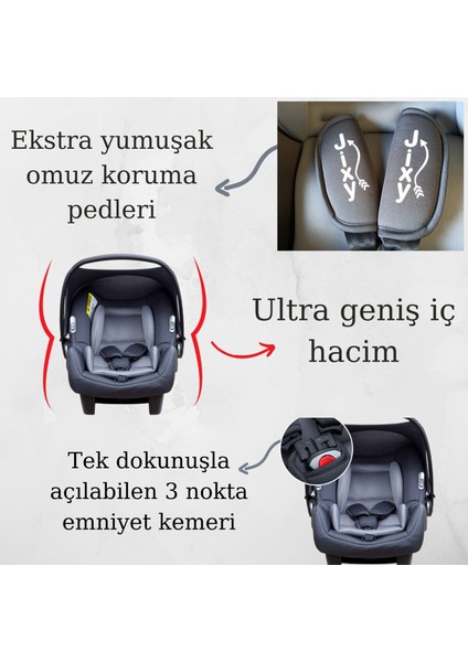 Hug Ana Kucağı / Bebek Oto Koltuğu - Siyah