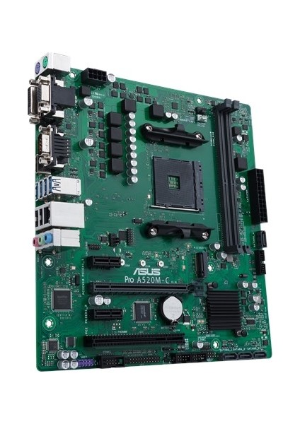 Pro A520M-C/Csm Amd A520 Am4 DDR4 4400 Hdmı Dvı Vga M2 Usb3.2 Com Pcı Matx(Pro A520M-C/Csm) Anakart
