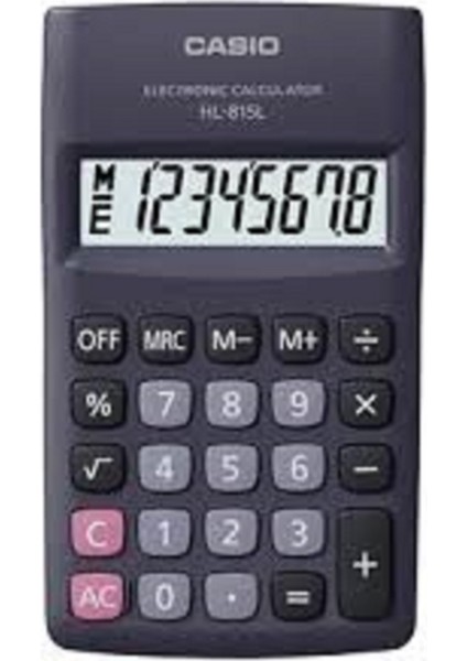 HL-815L-BK 8 Hane Siyah Hesap Makinesi