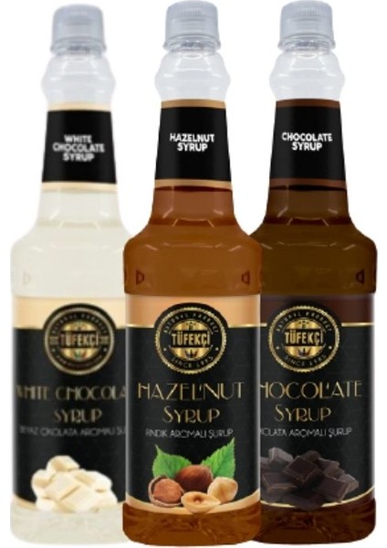 3'lü Avantajlı Paket (Çikolata Beyaz Çikolata Irısh Cream) 750 ml