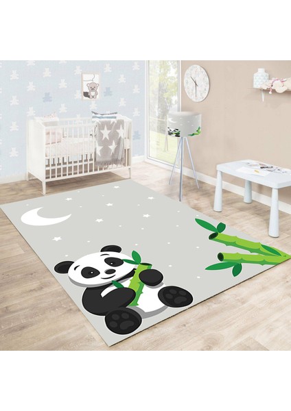 Bebişim Sevimli Panda BH2311 100 x 150 Çocuk Odası Halısı