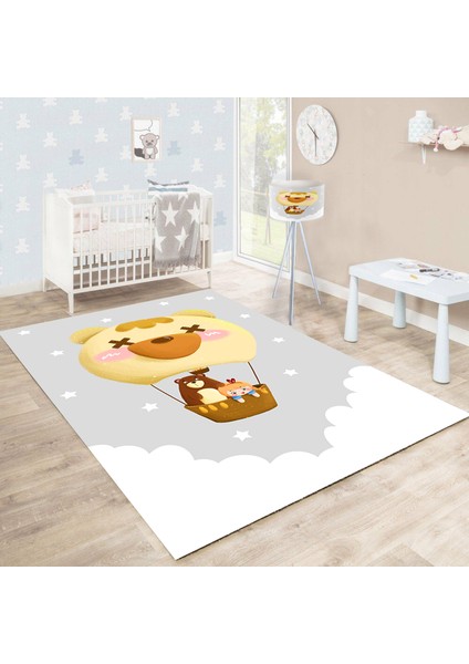 Bebişim Sevimli Hayvanlar BH2326 100 x 150 Çocuk Odası Halısı