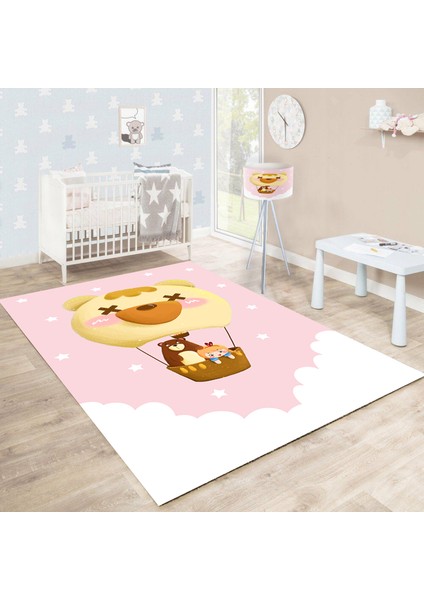 Bebişim Sevimli Hayvanlar BH2327 100 x 150 Çocuk Odası Halısı