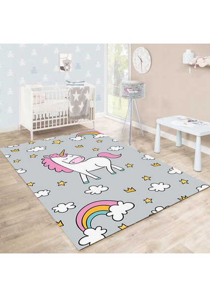Bebişim Unicorn BH2330 100 x 150 Çocuk Odası Halısı