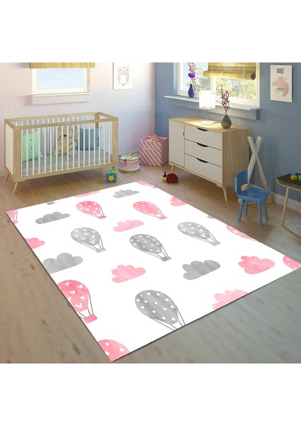 Bebişim Uçan Balon BH2344 100 x 150 Çocuk Odası Halısı