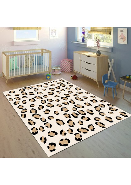 Bebişim Leopar BH2349 100 x 150 Çocuk Odası Halısı