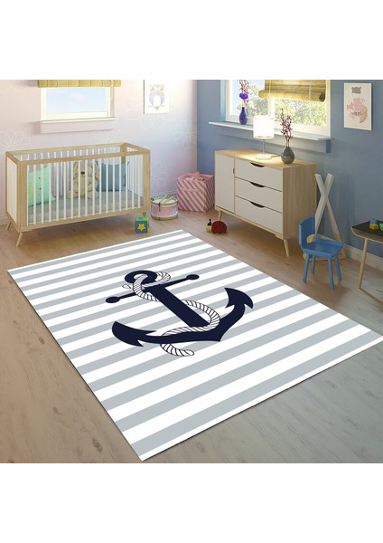 Bebişim Denizci BH2355 100 x 150 Çocuk Odası Halısı