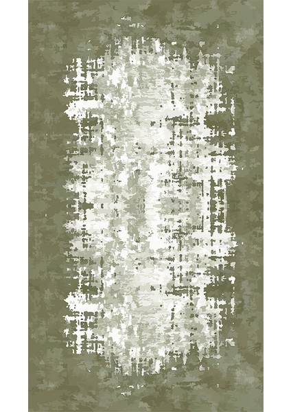 Kaymaz Dot Taban Yıkanabilir Dijital Baskı Gölgeli Mat Eskitme Desenli Salon Halısı 80 x 100
