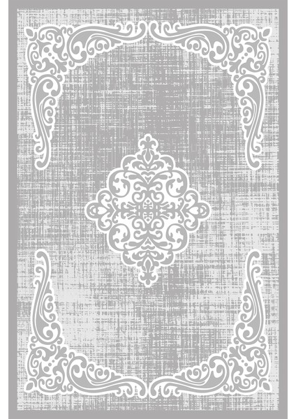 Kaymaz Dot Taban Yıkanabilir Dijital Baskı Klasik Tasarımlı Salon Halısı 180 x 280