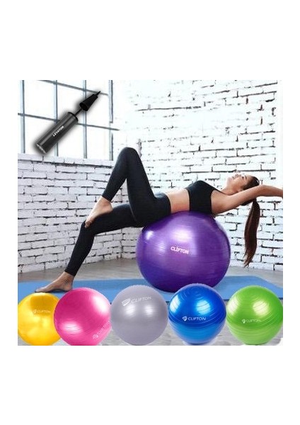 65 cm Pilates Topu Dura-Strong Deluxe Fitilli Pilates Top + Pompa