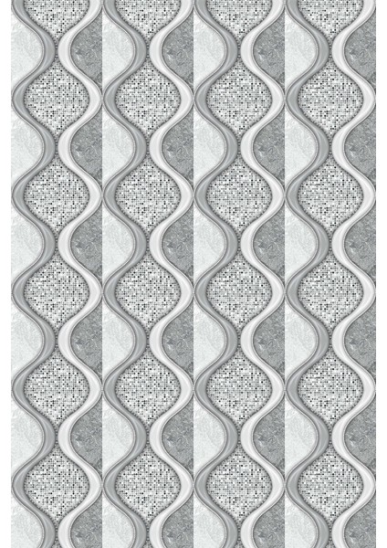 Kaymaz Dot Taban Yıkanabilir Dijital Baskı Pırlanta Tasarımlı Özel Salon Halısı 180 x 280