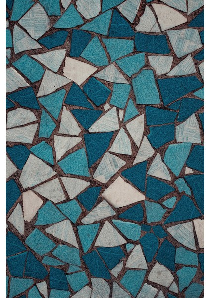 Kaymaz Dot Taban Yıkanabilir Dijital Baskı Geometrik Kadife Taşlar Ve Modern Renlkler Salon Halısı 80 x 200