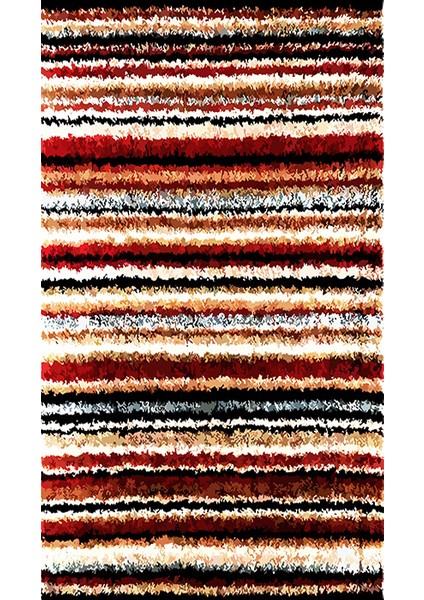 Kaymaz Dot Taban Yıkanabilir Dijital Baskı Çizgi Desenli Salon Halısı 80 x 100 fiyatları