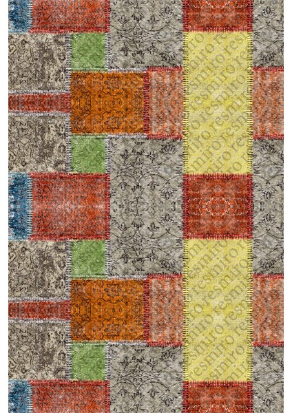 Kaymaz Dot Taban Yıkanabilir Dijital Baskı Etnik Eskitme Desenli Salon Halısı 80 x 100 fiyatları