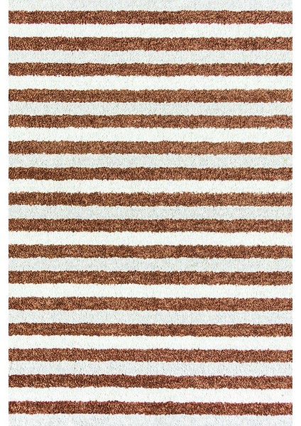 Kaymaz Dot Taban Yıkanabilir Dijital Baskı Özel Çizgi Desenli Salon Halısı 80 x 100